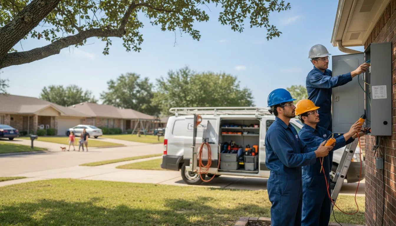 Certified electrician providing emergency electrical services in Mccutchenville, OH